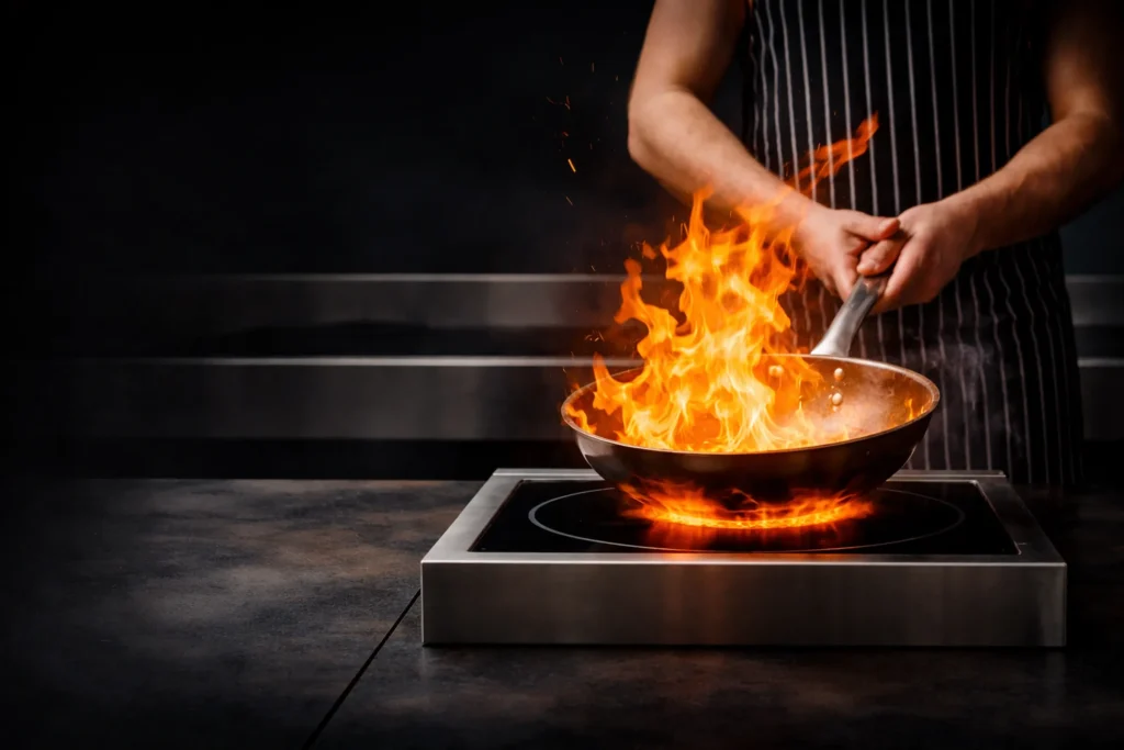 Commercial Induction Cooker Cooking