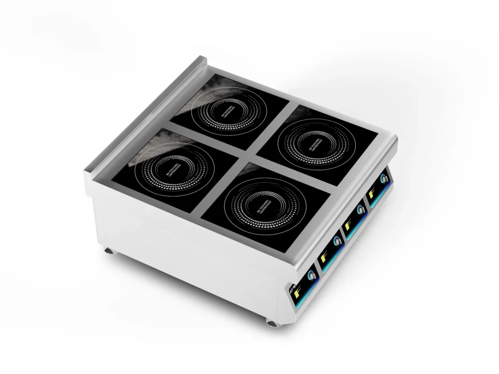 Countertop induction four burners
