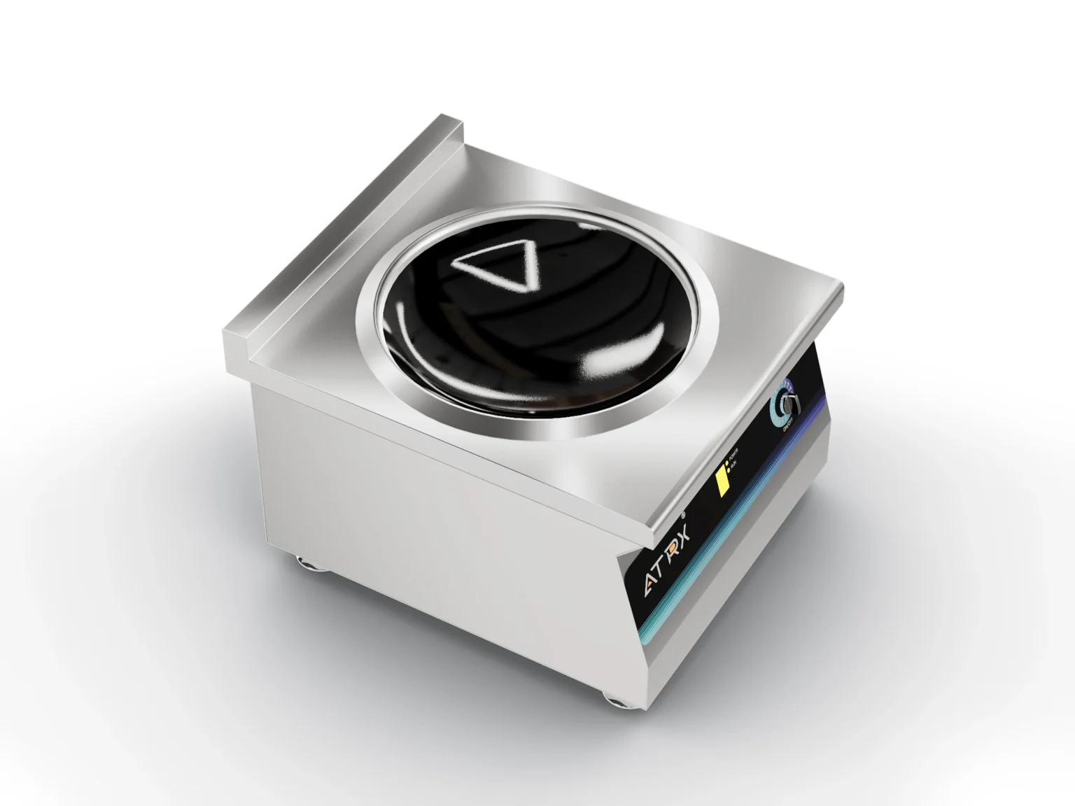 Countertop induction wok cooker