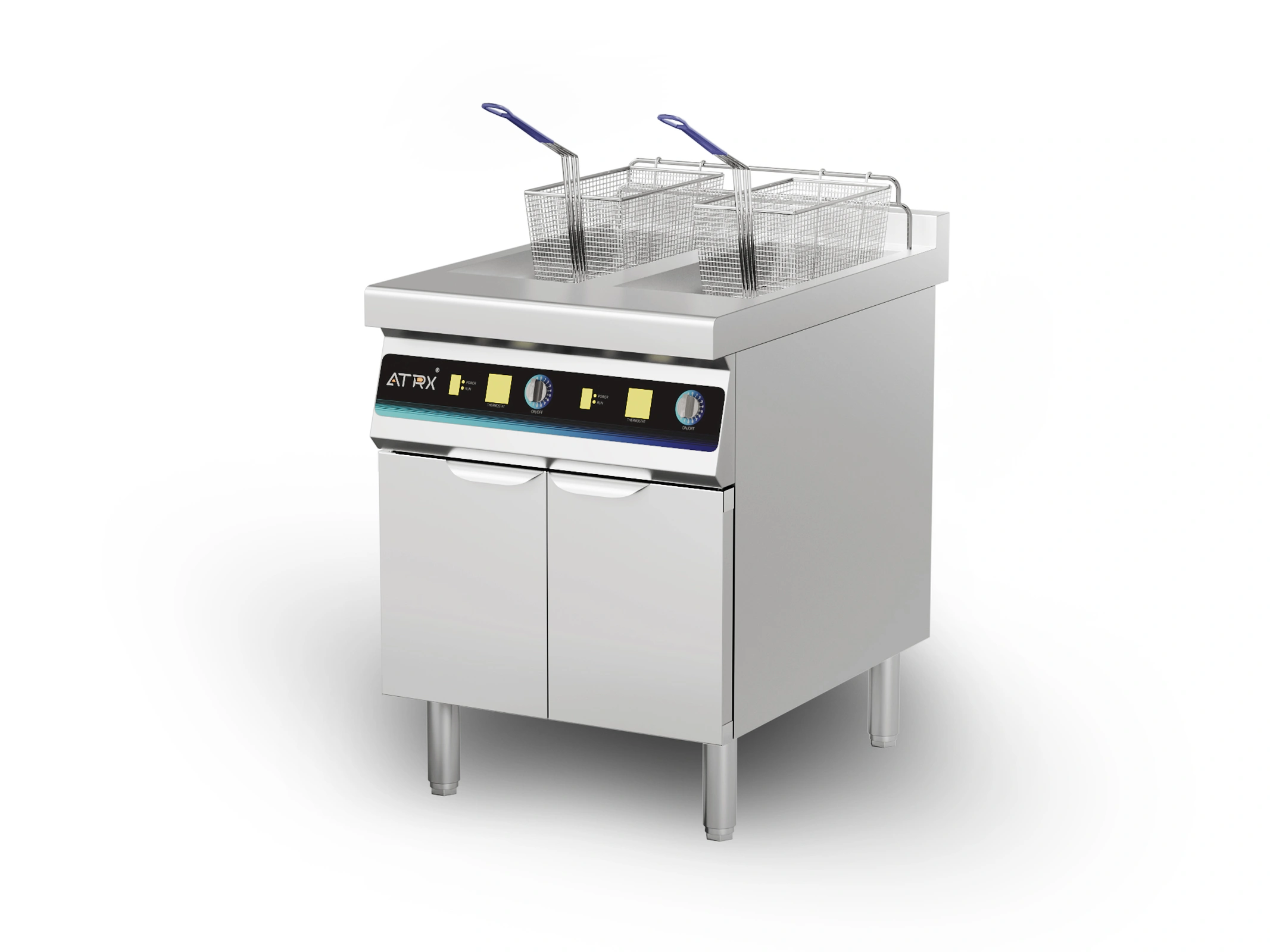 Floor commercial induction fryer