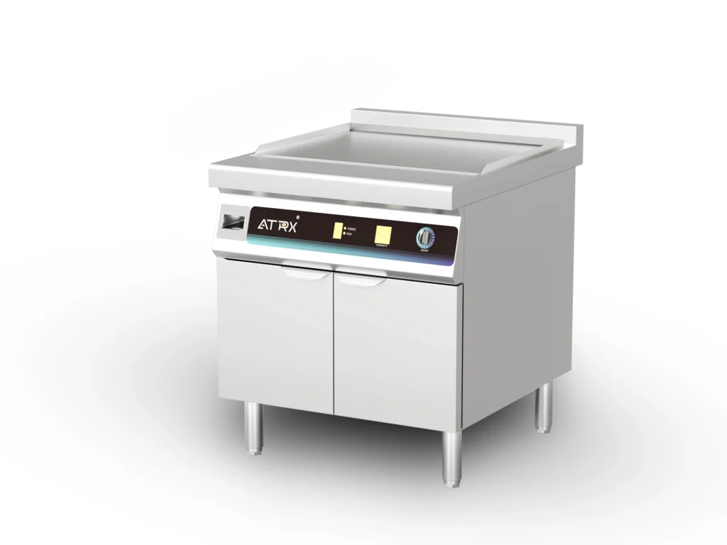 Floor induction griddle