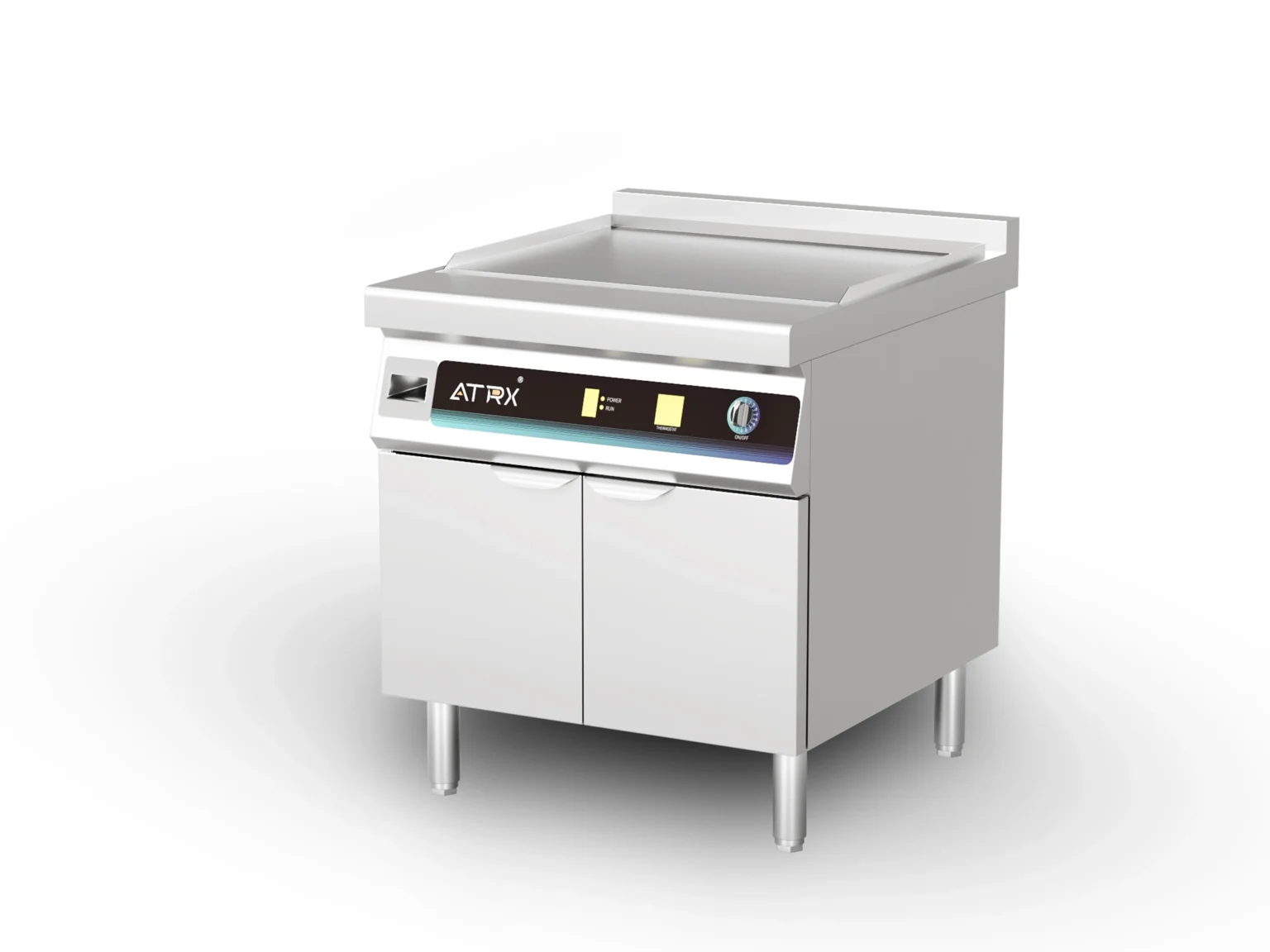 Floor induction griddle