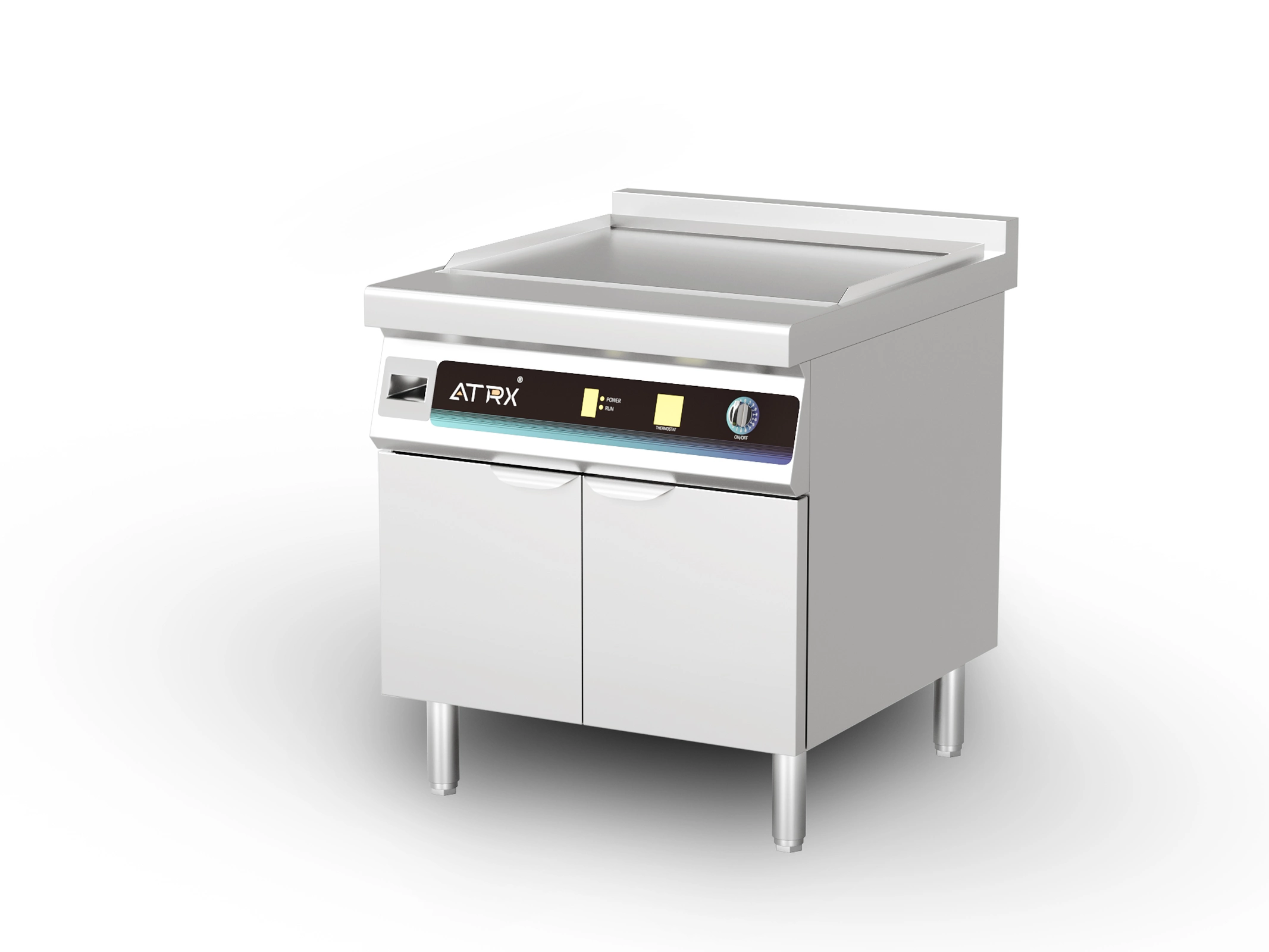 Floor induction griddle