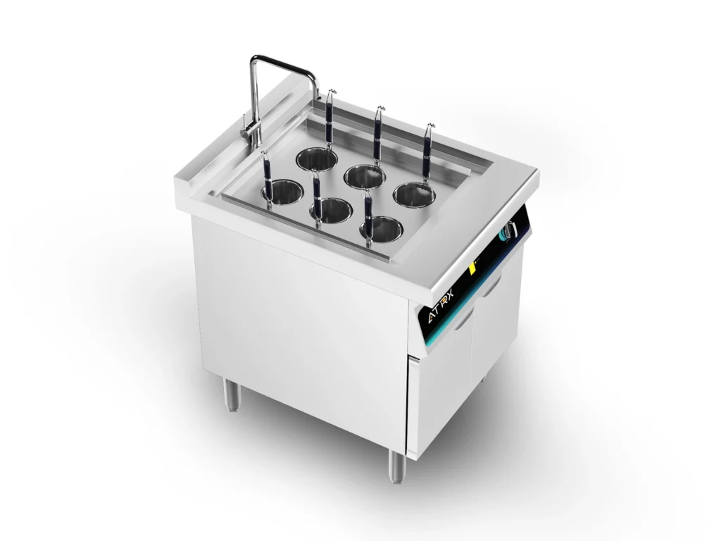 Floor induction pasta cooker