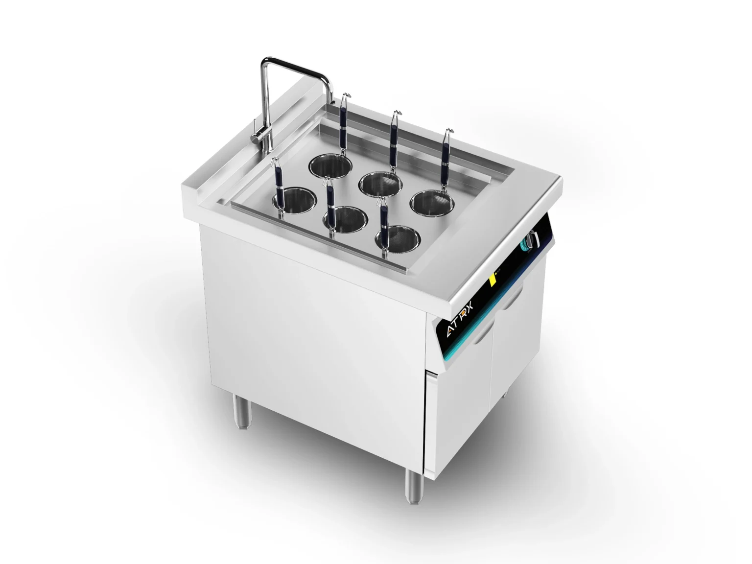 Floor induction pasta cooker