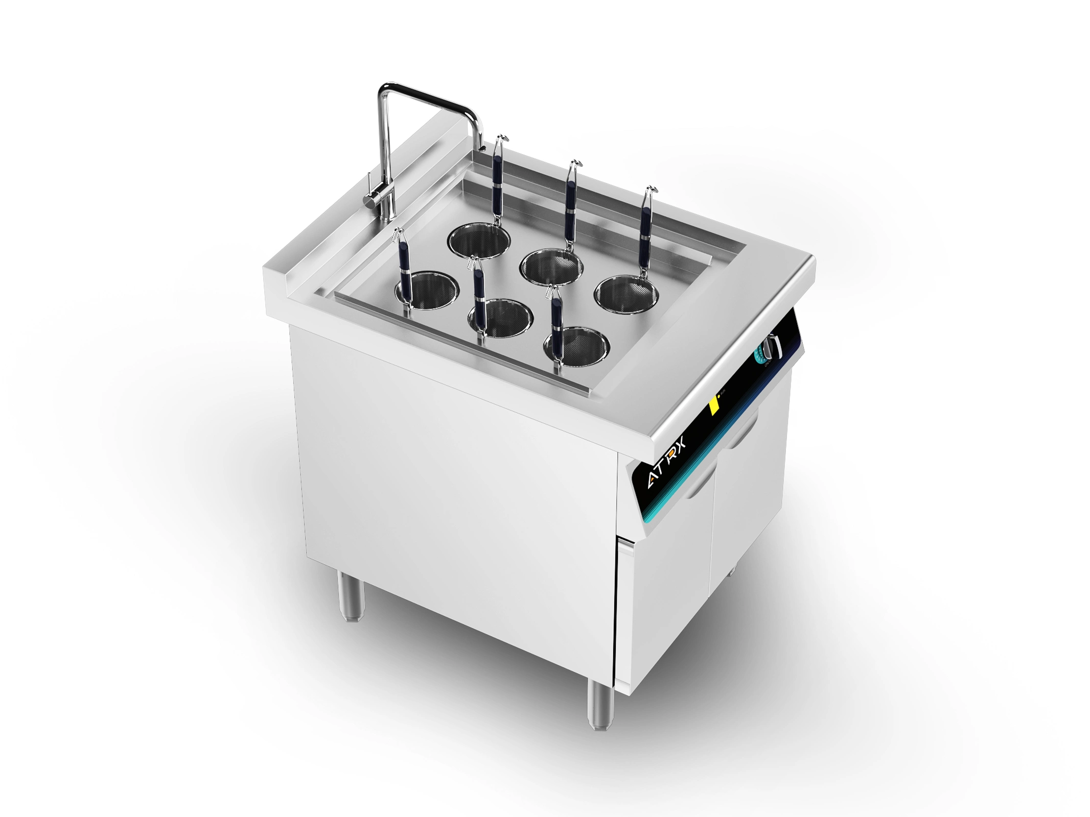 Floor induction pasta cooker