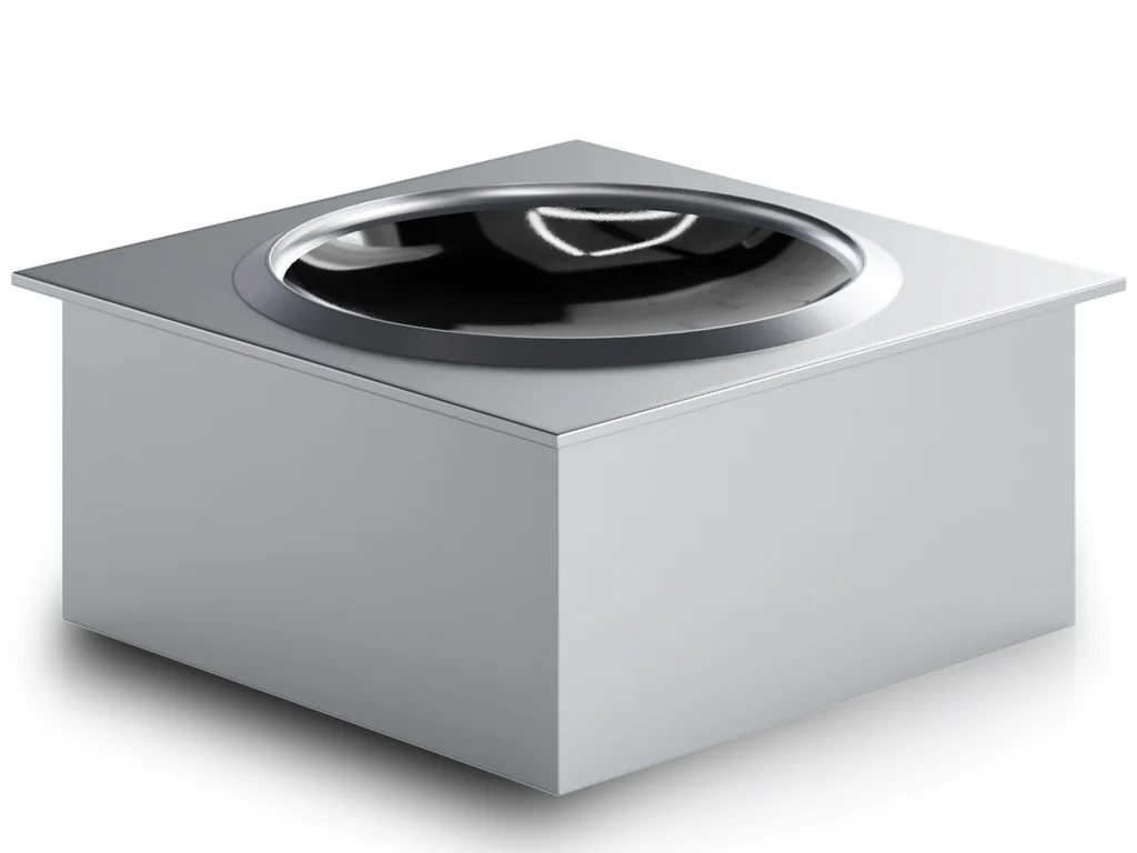 Countertop induction built-in wok cooker 1