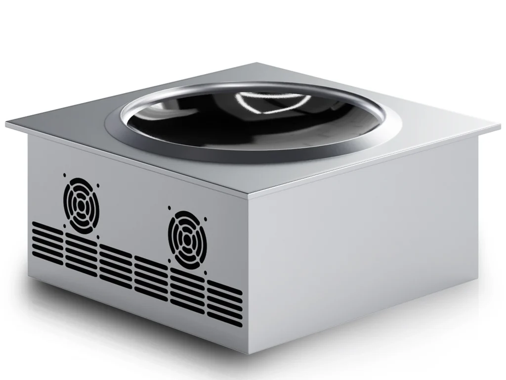 Countertop induction built-in wok cooker 2