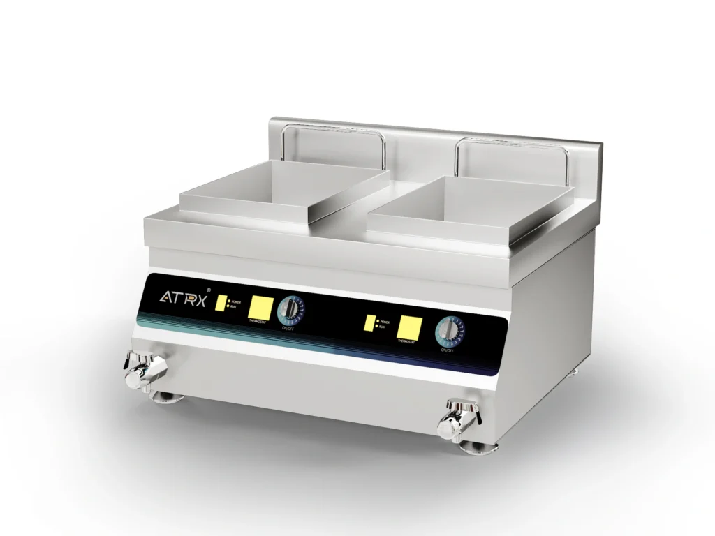 Countertop induction double fryer 1