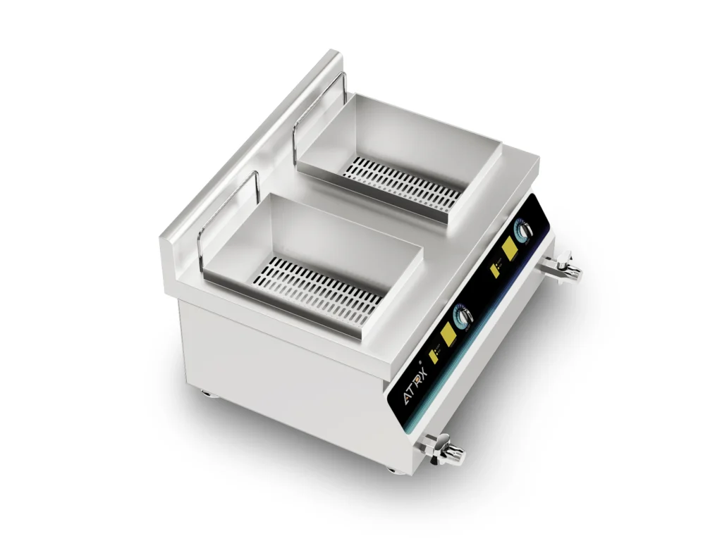 Countertop induction double fryer 2