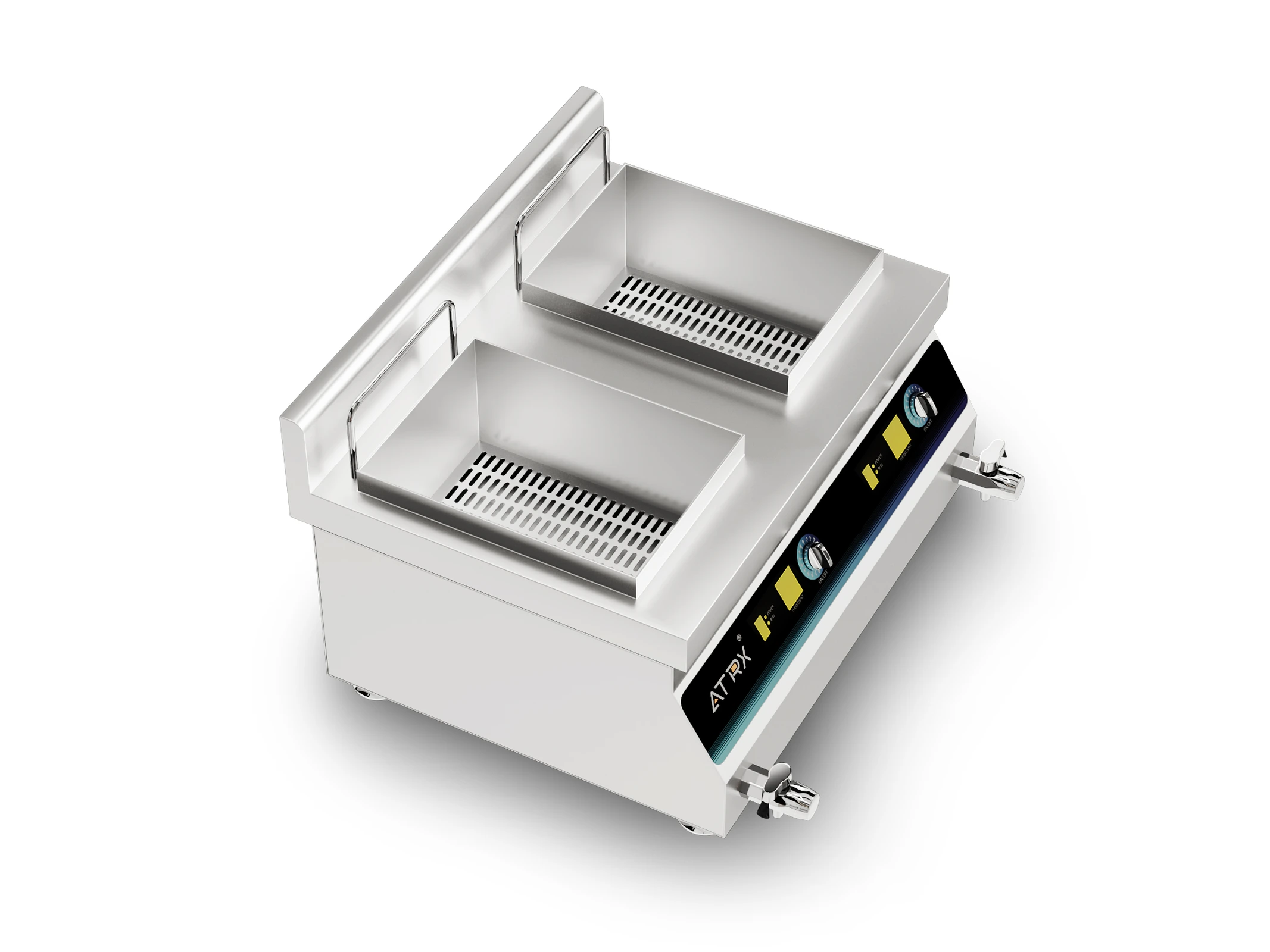 Countertop induction double fryer 2