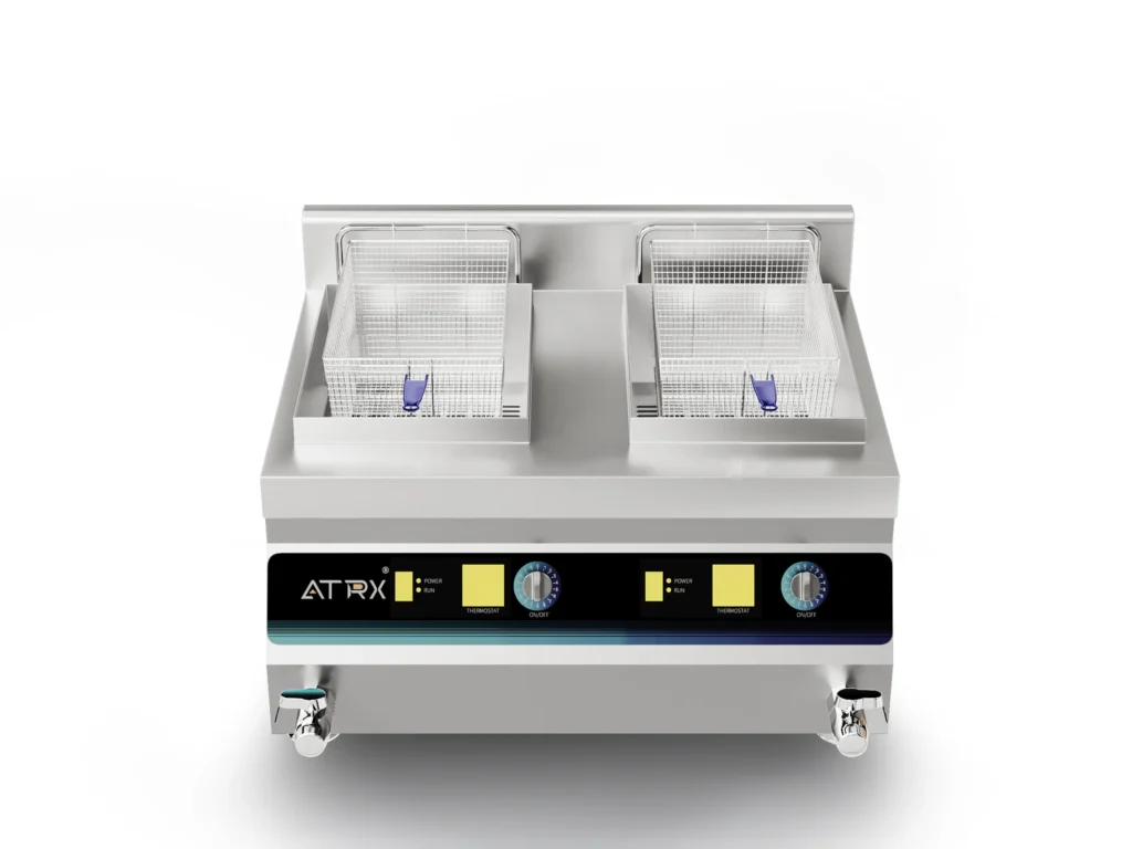 Countertop induction double fryer 3