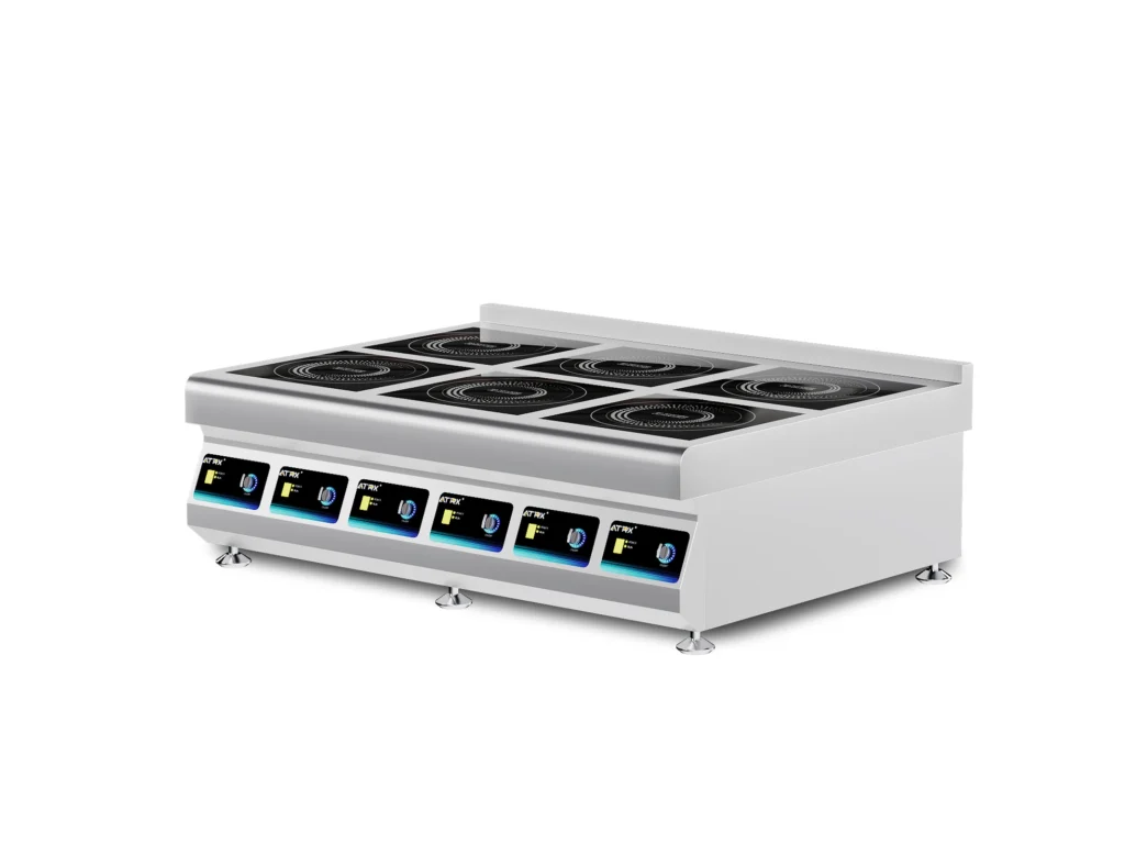 Countertop induction six burners 1