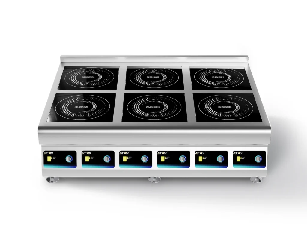 Countertop induction six burners 2