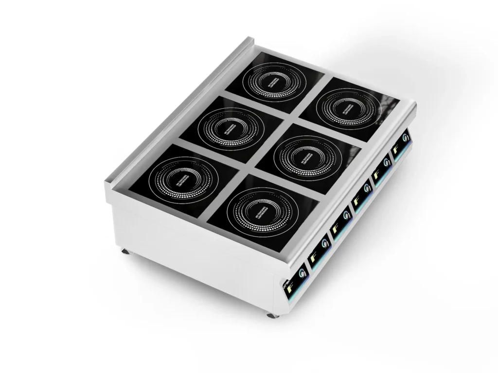 Countertop induction six burners 3