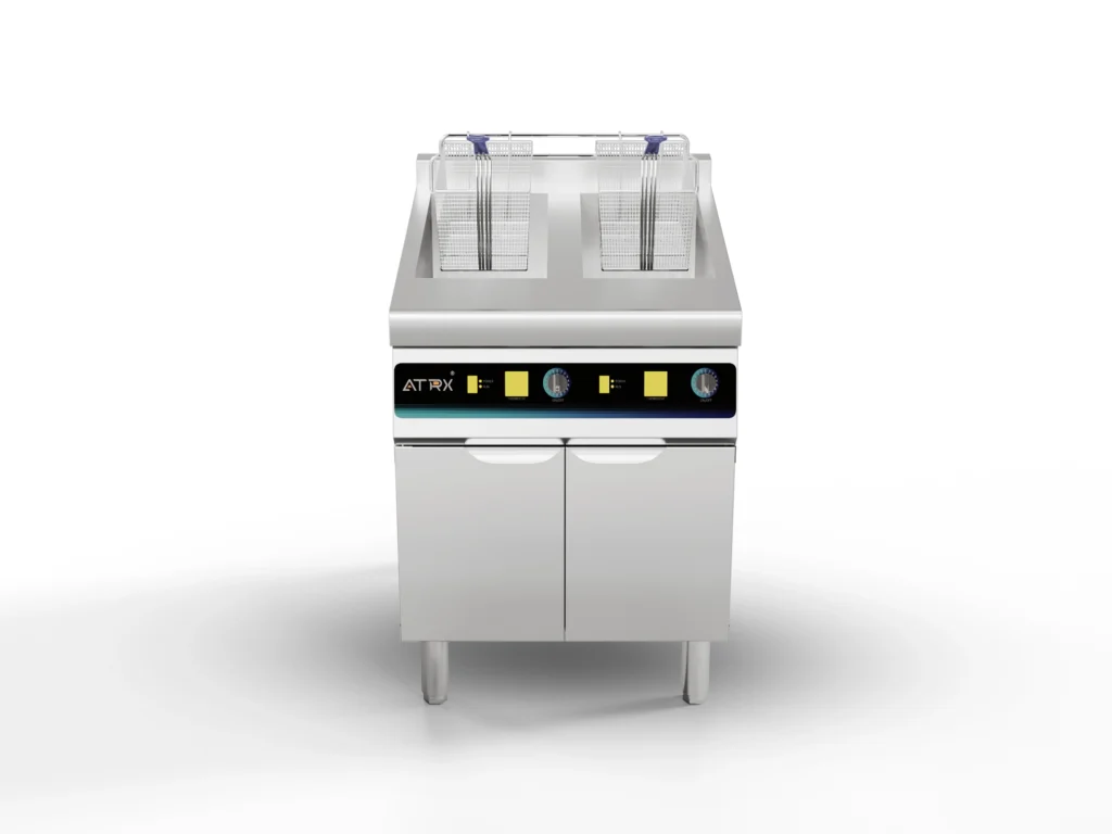 Floor induction double fryer 2