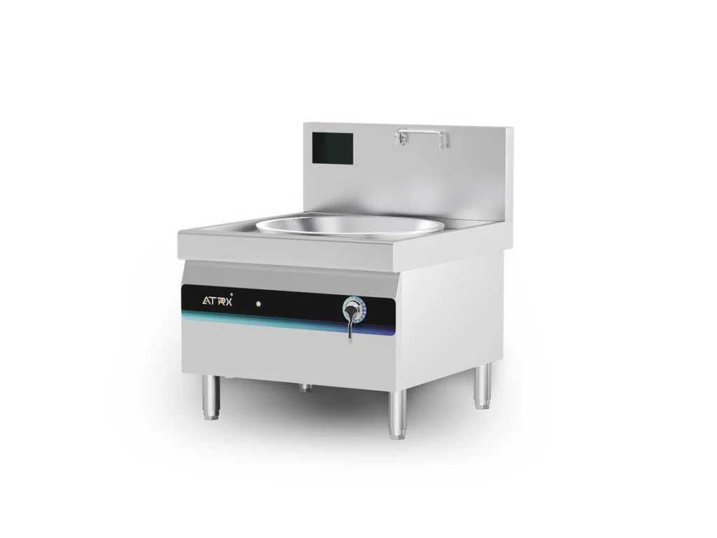 Floor induction large wok cooker 1