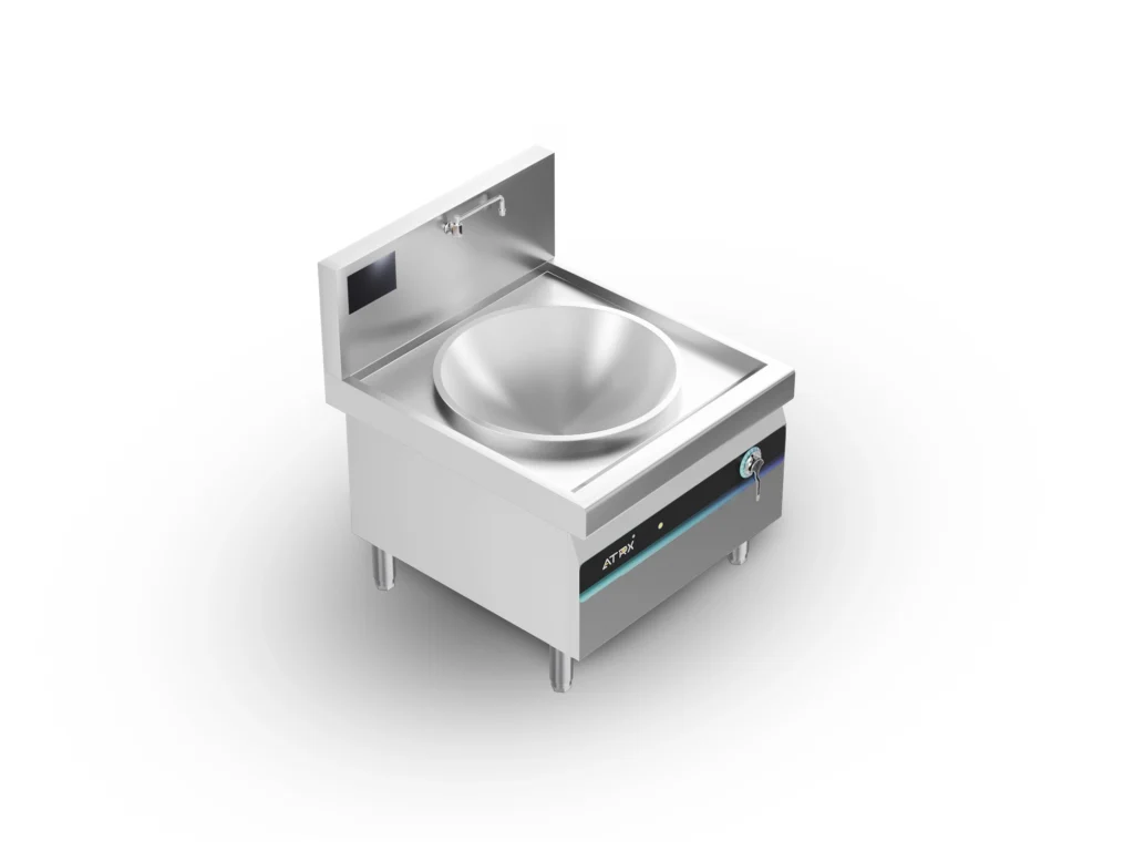 Floor induction large wok cooker 3