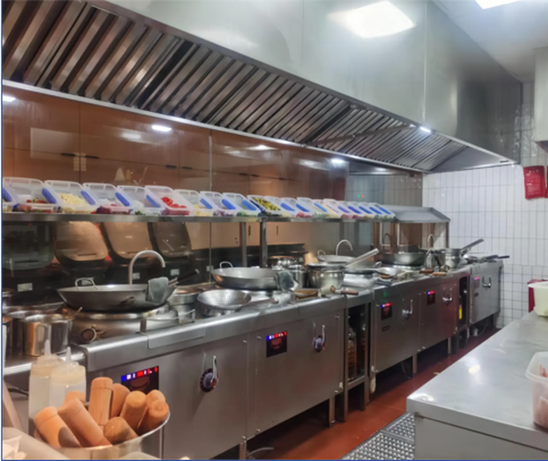 commercial induction cooker kitchen project 15