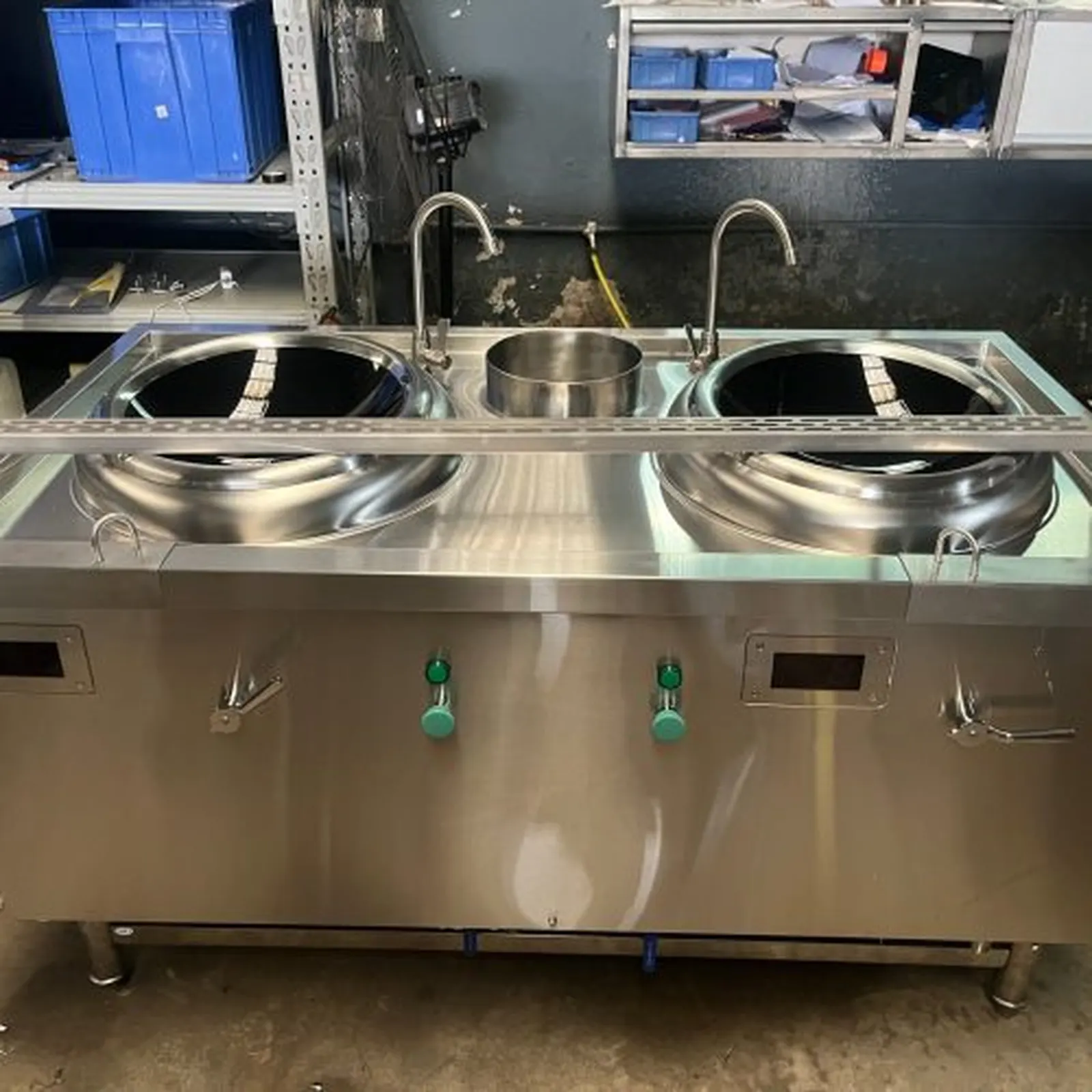 commercial induction wok cooker