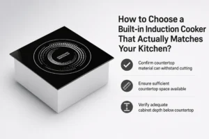 how to choose a built-in commercial induction cooker countertop checklist