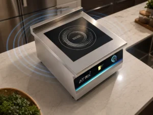 Radiation of induction cooker