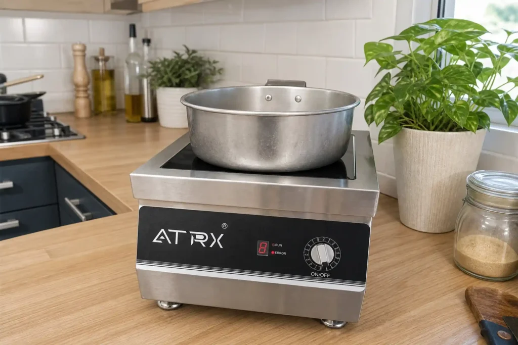 commercial induction cooker with Aluminum Pot