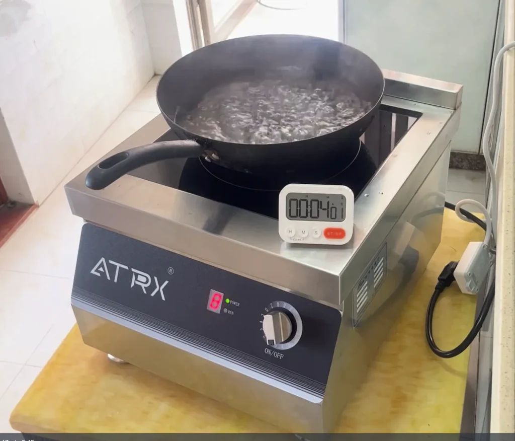 commercial induction cooking