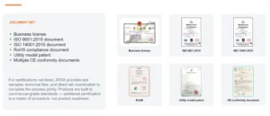 ATRX CERTIFICATION OF COMMERCIAL INDUCTION COOKERS
