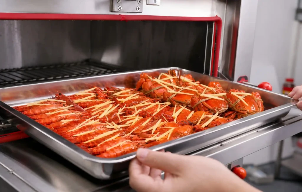 commercial induction food steamer