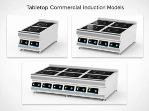 commercial induction multipul hobs