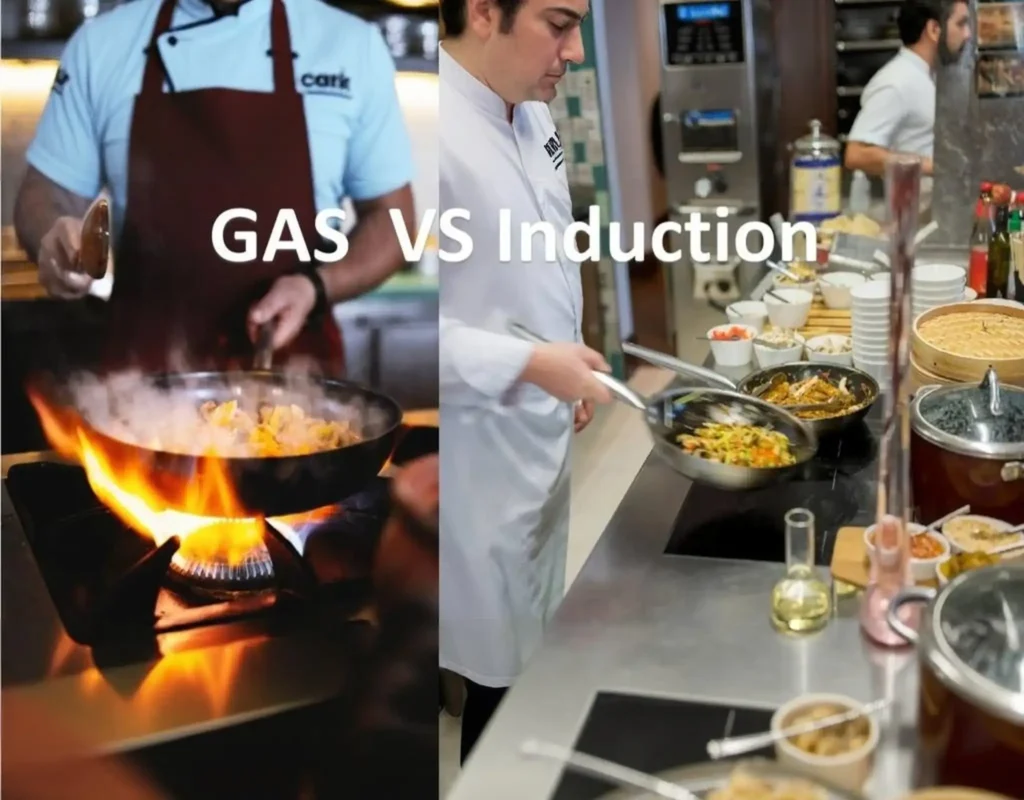 commercial induction vs gas cooker